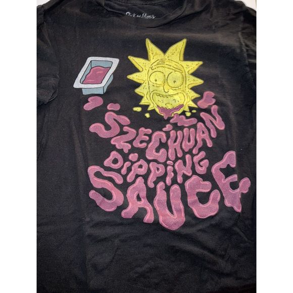Rick And Morty Szechuan Dipping Sauce Unisex T-Shirt Medium - Picture 1 of 4